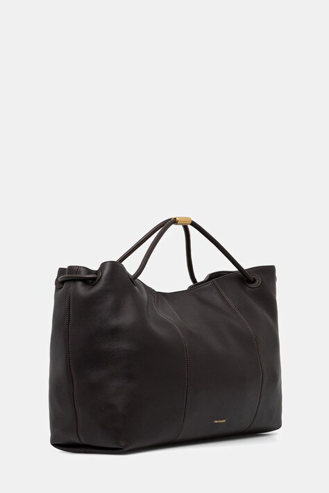 Trussardi poșetă de piele culoarea negru, Z616E005993N