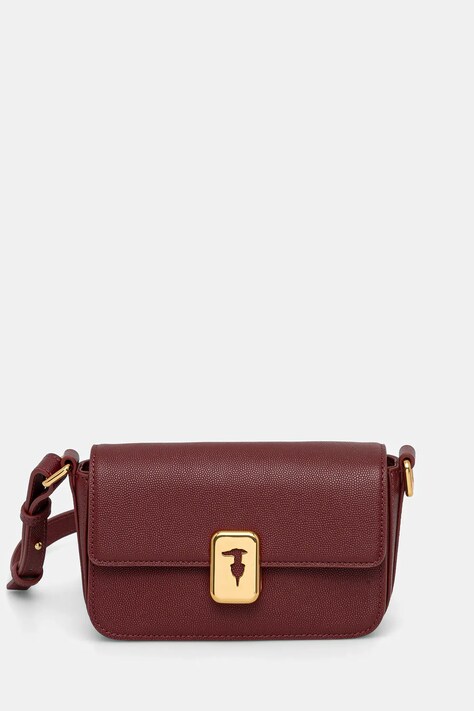 Trussardi torebka skórzana kolor czerwony Z601E106075N