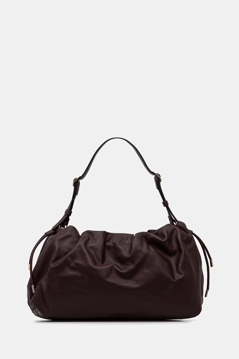 Marella poșetă de piele culoarea bordo, 2523519057200