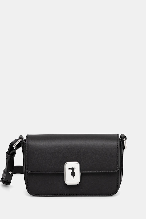 Trussardi torebka skórzana kolor czarny Z601E005978N
