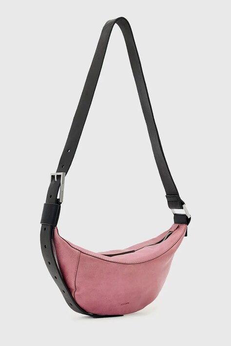 AllSaints жіноча шкіряна сумочка hobo LUNA — AW25-TOD247, рожевий — фото 3