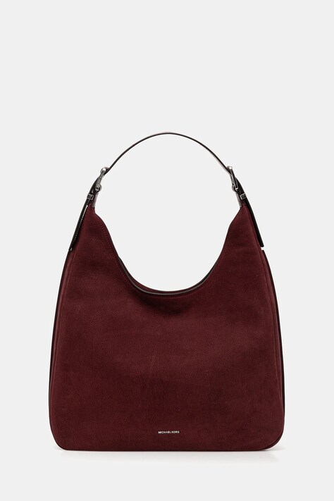 MICHAEL Michael Kors geantă din nubuck culoarea bordo, 30F4SY5H3T
