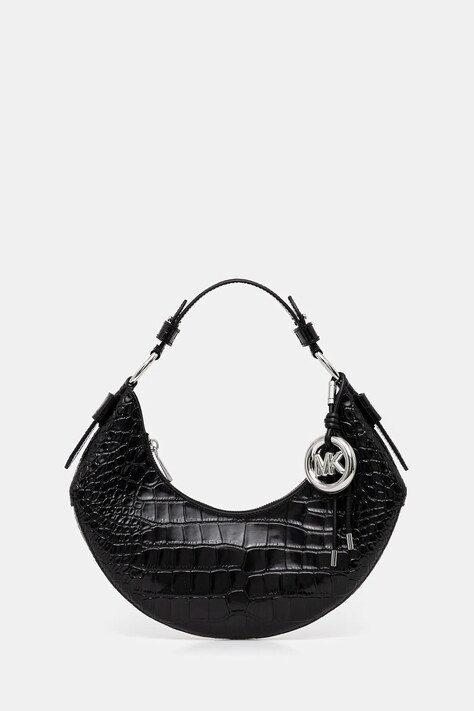 MICHAEL Michael Kors torebka skórzana kolor czarny 30F5SQ4L6E