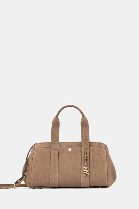 MICHAEL Michael Kors torebka zamszowa kolor beżowy 30F5G1ZS1S