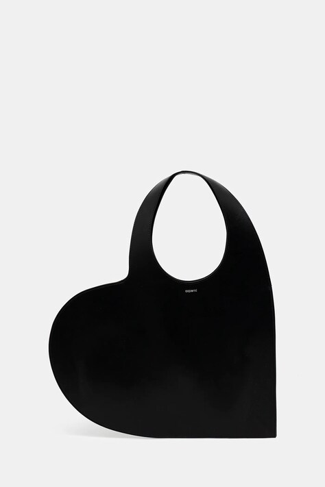 Coperni torebka skórzana Double Heart Tote kolor czarny COPBA113F6062