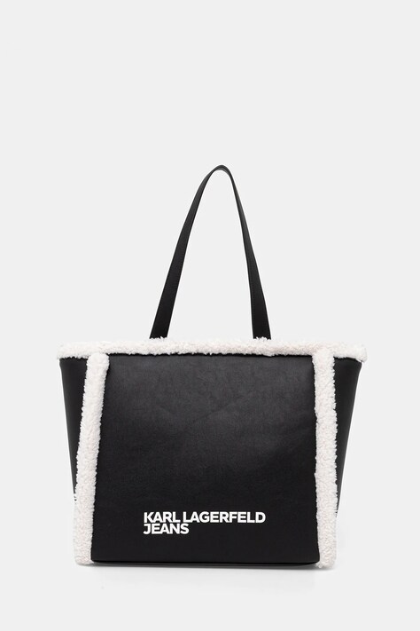 Torba Karl Lagerfeld Jeans boja: crna, A4W30232