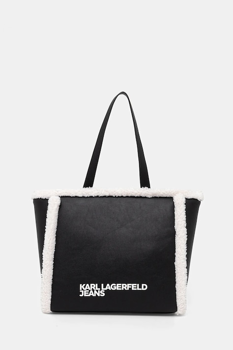 Karl Lagerfeld Jeans kézitáska fekete, A4W30232