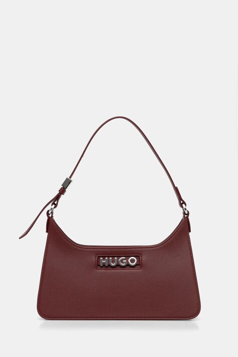 HUGO poșetă culoarea bordo, 50552205