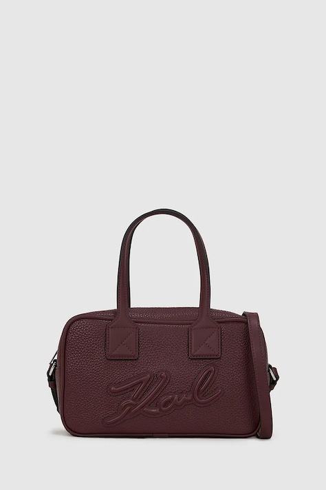 Kabelka Karl Lagerfeld bordová farba, A4W30047
