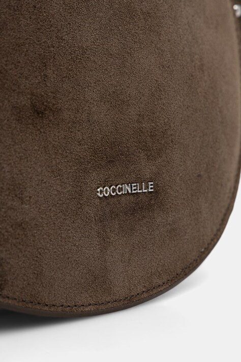 Coccinelle torebka crossbody damska zamszowa zielona E1.QKG.13.03.01