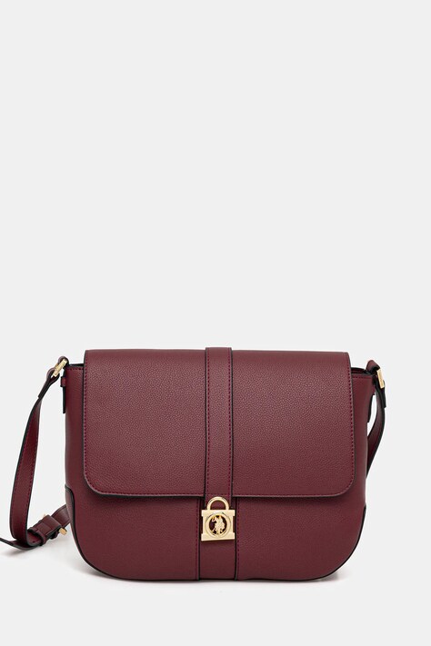 Τσάντα U.S. Polo Assn. Winterberry χρώμα: κόκκινο, BIUWZ8858WVP