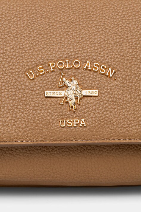 U.S. Polo Assn. сумка крос-боді жіноча Stanford — AW25-TOD2AY, коричневий — фото 4