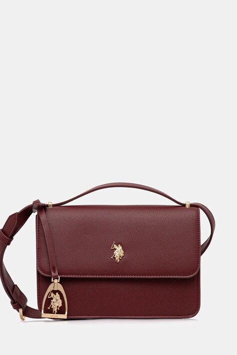U.S. Polo Assn. poșetă Jones culoarea bordo, BIUJE8909WVP