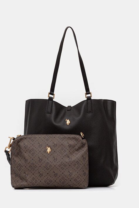 U.S. Polo Assn. torebka dwustronna Malibu kolor brązowy BEUM08706WVP