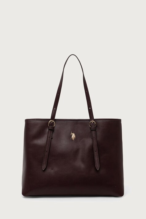 U.S. Polo Assn. Torebka shopper damska z imitacji skóry Blackstone czerwona BIU4B8935WVP
