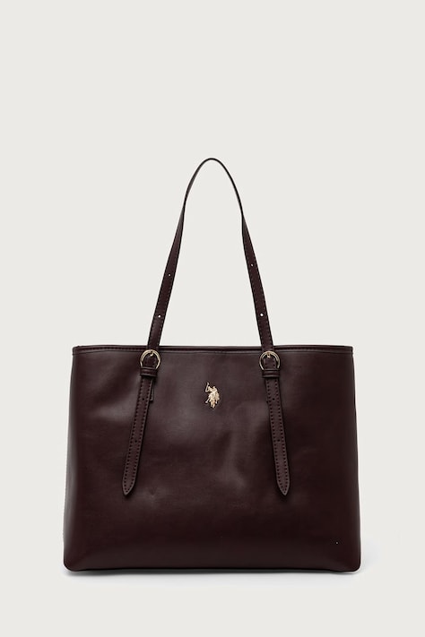 U.S. Polo Assn. Torebka shopper damska z imitacji skóry Blackstone czerwona BIU4B8935WVP