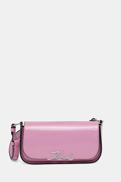 Karl Lagerfeld poșetă de piele culoarea roz, A4W30041