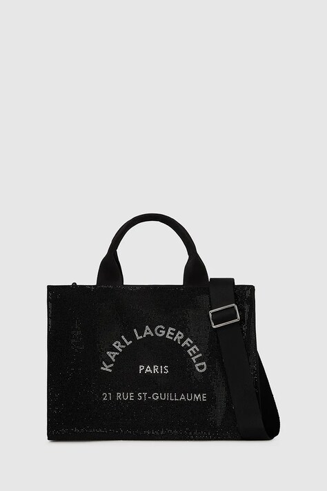 Karl Lagerfeld poșetă culoarea negru, A4W50011
