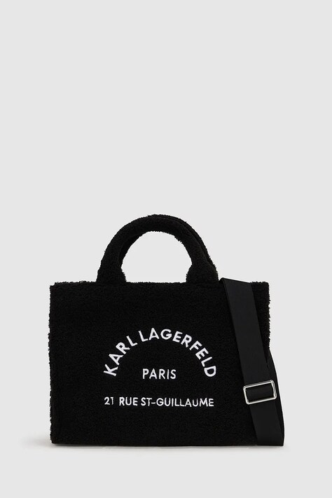 Τσάντα Karl Lagerfeld χρώμα: μαύρο, A4W50013