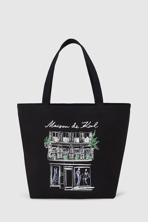 Karl Lagerfeld poșetă cu două fețe culoarea negru, A4W50058