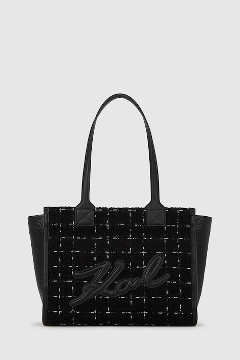 Τσάντα Karl Lagerfeld χρώμα: μαύρο, A4W30260