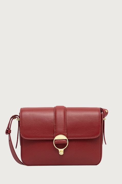 Barbour Torebka crossbody damska skórzana bordowa LBA0491
