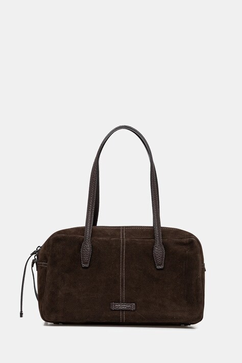 Gianni Chiarini torebka zamszowa ARYNA kolor brązowy BS.11802.NBK.TKL
