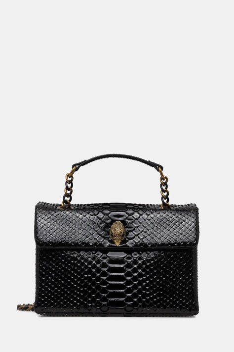 Kurt Geiger London torebka skórzana KENSINGTON kolor czarny 5021500719