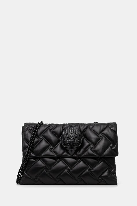 Kožená kabelka Kurt Geiger London KENSINGTON černá barva, 5031500109