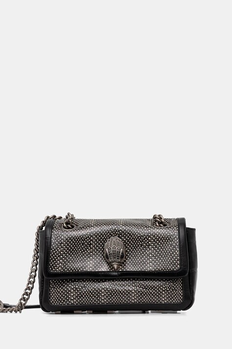 Kurt Geiger London geantă de piele KENSINGTON culoarea negru, 5019001189