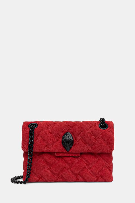 Kurt Geiger London torebka skórzana MINI KENSINGTON kolor czerwony 5017350219