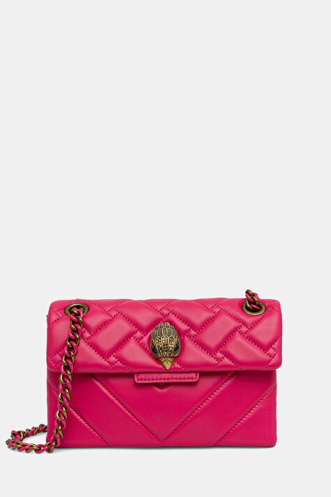 Kurt Geiger London torebka skórzana MINI KENSINGTON kolor różowy 5017357109