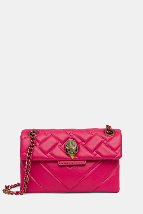 Шкіряна сумочка Kurt Geiger London MINI KENSINGTON колір рожевий 5017357109