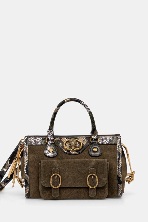 Kurt Geiger London torebka skórzana CHELSEA kolor zielony 4984279029
