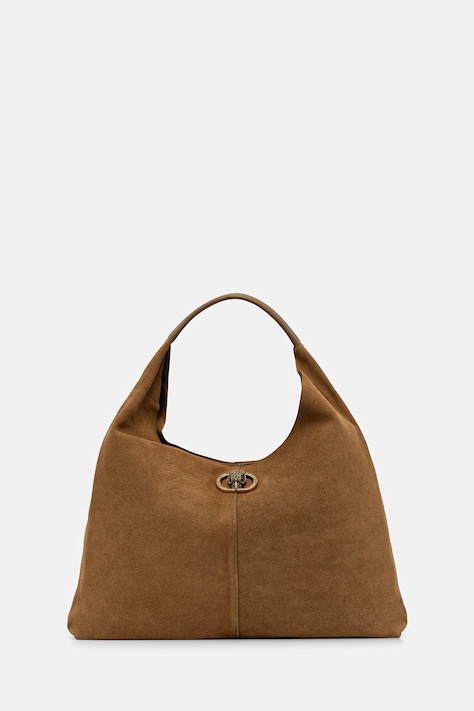 Kurt Geiger London torebka skórzana CHELSEA kolor zielony 5049733209