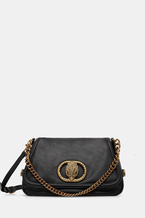 Kurt Geiger London poșetă de piele CHELSEA culoarea negru, 5045300189