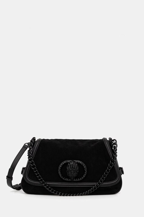 Kurt Geiger London poșetă de piele CHELSEA culoarea negru, 4984100129