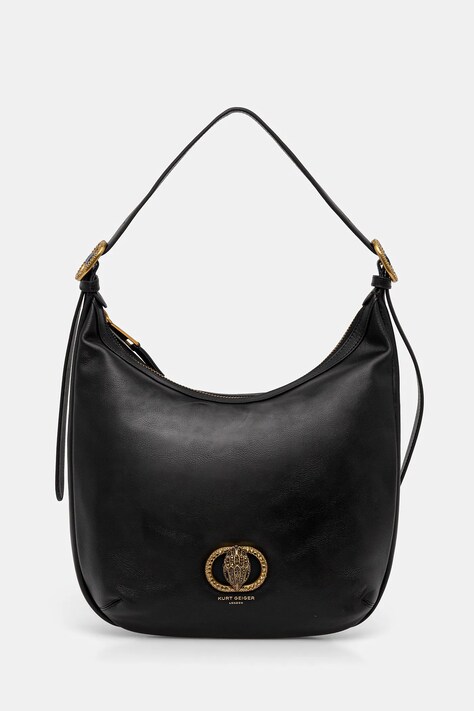 Kožená kabelka Kurt Geiger London CHELSEA černá barva, 4978900109