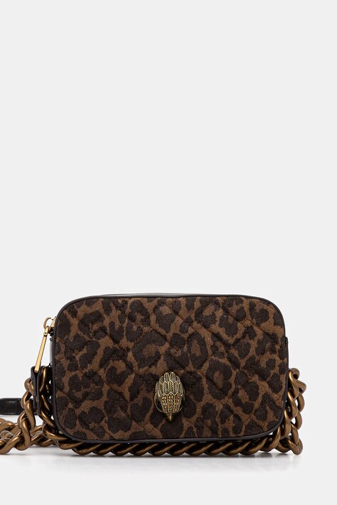 Kurt Geiger London torebka skórzana KENSINGTON kolor brązowy 9321135289