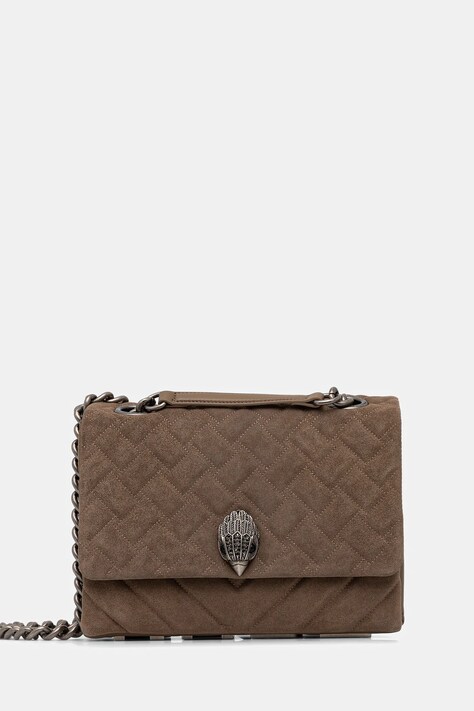 Kurt Geiger London geantă de mână din piele întoarsă KENSINGTON culoarea maro, 9959847209