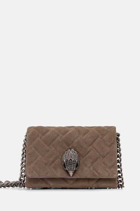 Kurt Geiger London geantă de mână din piele întoarsă MINI KENSINGTON culoarea maro, 9594547209