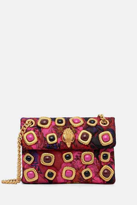 Kurt Geiger London torebka MINI KENSINGTON GEMS kolor bordowy 3587957609