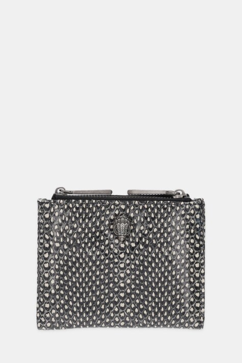 Kurt Geiger London portfel skórzany MINI PURSE KENSINGTON damski kolor czarny 4198701189
