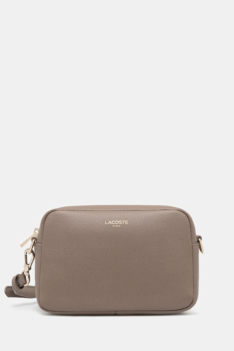 Шкіряна сумочка Lacoste колір коричневий NF5100PH