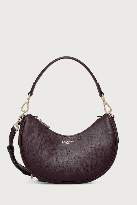 Lacoste Torebka crossbody damska skórzana bordowa NF5101PH