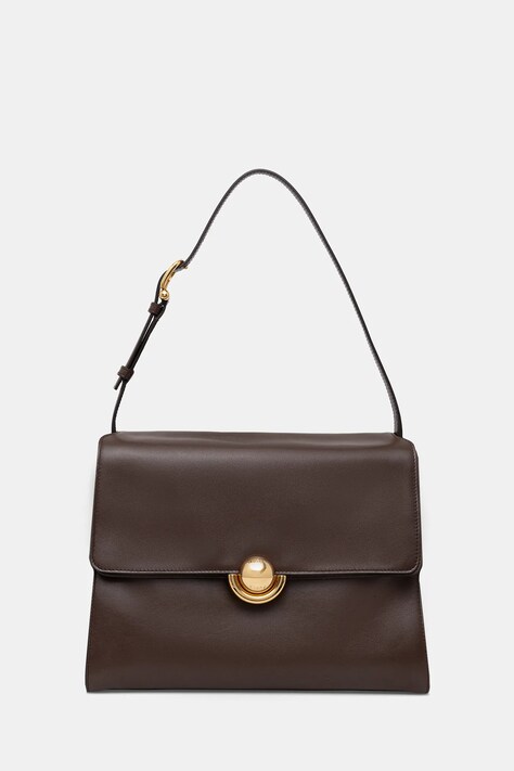 Furla torebka skórzana kolor brązowy WB01804.BX4185.4284S