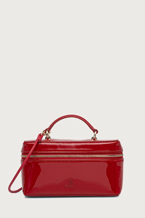 Furla Torebka kuferek damska skórzana czerwona WE00780.BX0246.RT000