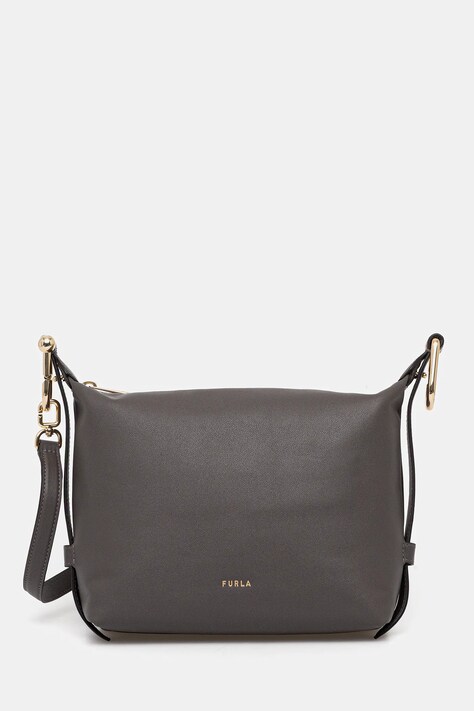 Kožená kabelka Furla šedá barva, WE00831.BX2045.4283S