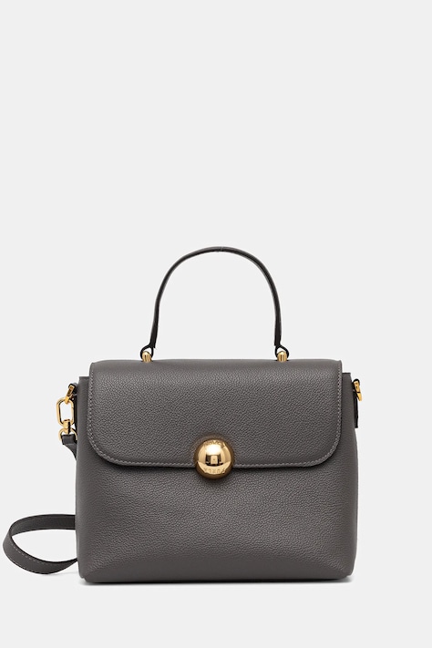 Kožená kabelka Furla šedá farba, WB01882.BX3036.4283S
