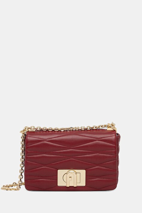 Furla geantă de piele culoarea bordo, WB01671.BX3221.CGQ00